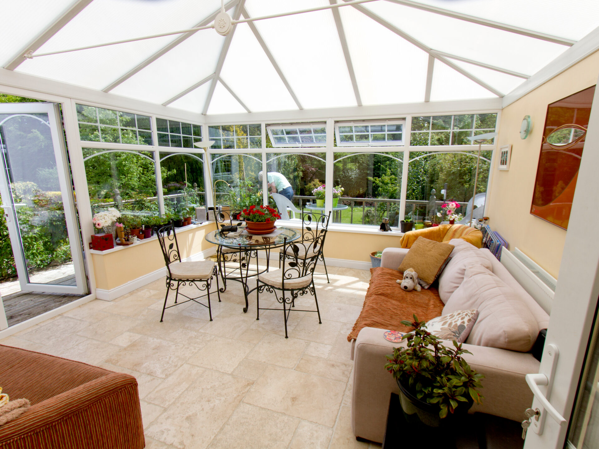 glass conservatory roof